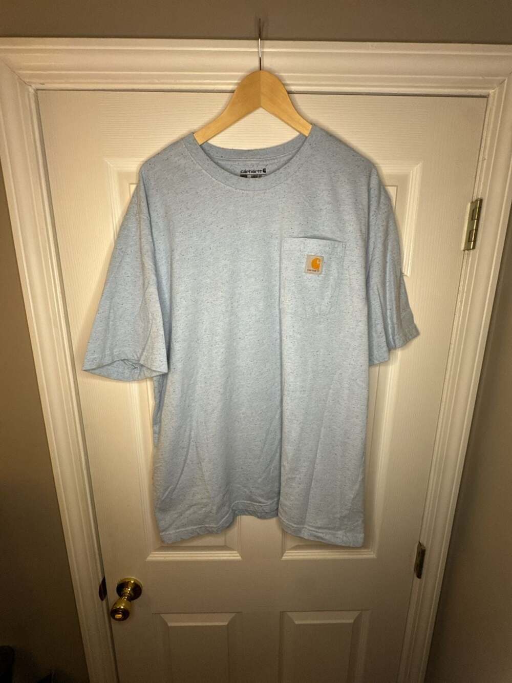 Carhartt K87 Loose Fit Pocket T-Shirt Light Blue Speckled XL